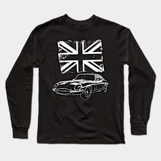 Jaguar E-Type - british flag Long Sleeve T-Shirt